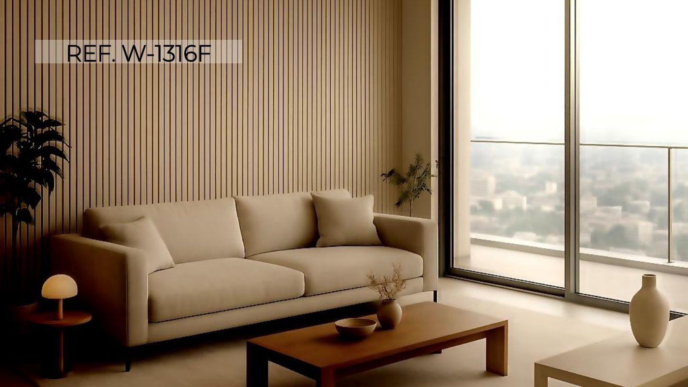 Wall panel acanalado en poliestireno referencia W-1316F